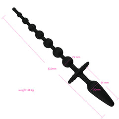 Silicone Beaded Anal Plug Prostate Massager